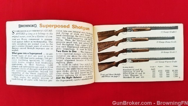 Orig Browning Arms Pocket Catalog 1971 A-5 Superposed  Safari Mauser-img-1