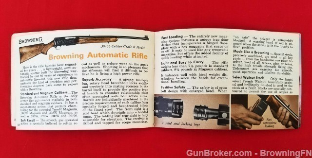 Orig Browning Arms Pocket Catalog 1971 A-5 Superposed  Safari Mauser-img-6