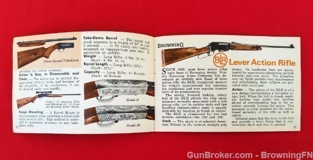 Orig Browning Arms Pocket Catalog 1971 A-5 Superposed  Safari Mauser-img-5