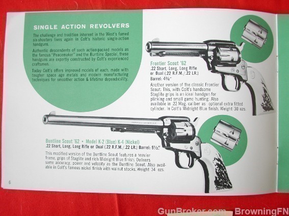 Orig. Colt ALL MODELS Catalog Aug. 1969 Python SAA-img-4