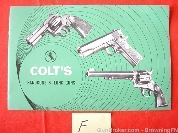 Orig. Colt ALL MODELS Catalog Aug. 1969 Python SAA-img-0