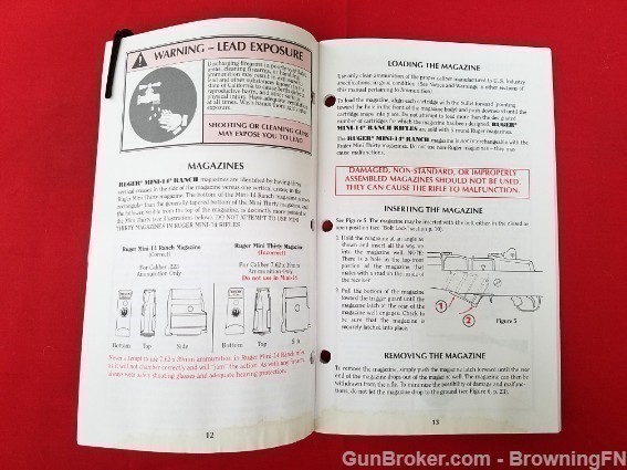 Orig Ruger Mini-14 Ranch Owners Instruction Manual 2004-img-1