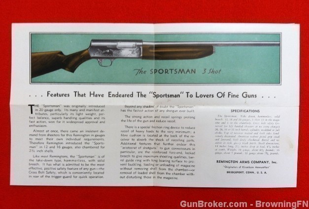 Orig 1930'S Remington Model 11 Sportsman Flyer-img-1