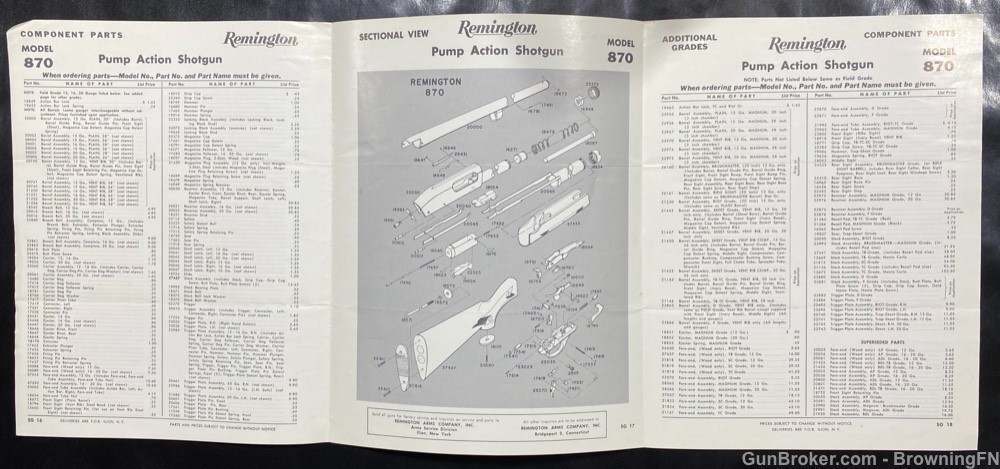 Orig Vintage Remington Model 870 Owners Instruction Manual-img-2