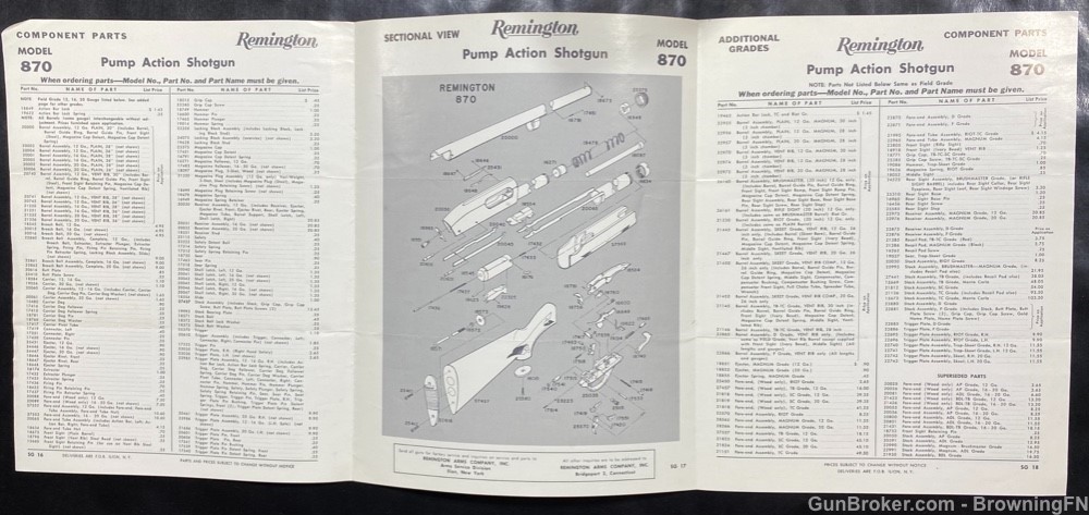 Orig Vintage Remington Model 870 Owners Instruction Manual-img-1