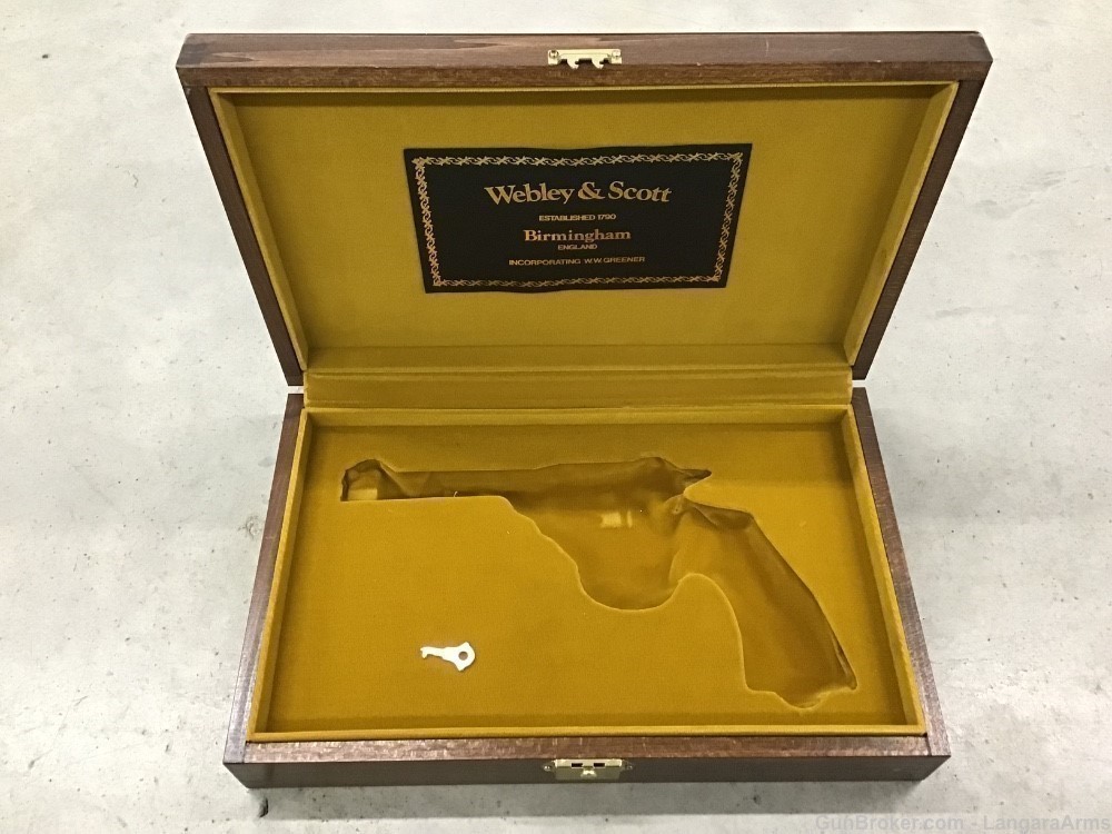 Webley & Scott Mark IV Centennial .38 S&W Revolver With Case Made 1982-img-15