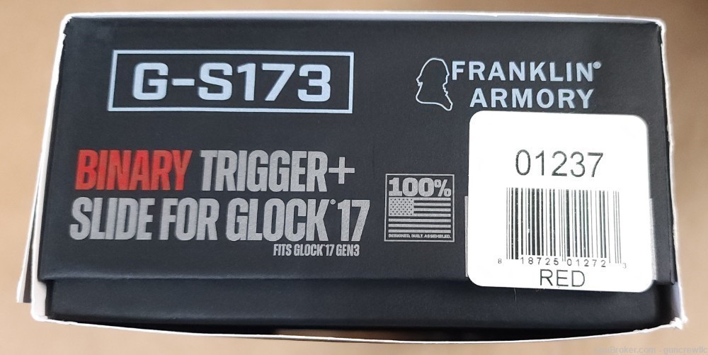 Franklin Armory Glock 17 Gen3 Binary Trigger Kit G-S173 Red 01237 Layaway-img-8