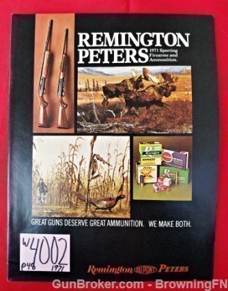 Orig Remington Catalog 1971 Model 1100 870 742 700-img-0