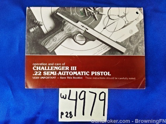 Orig Browning Challenger 3 Owners Manual-img-0