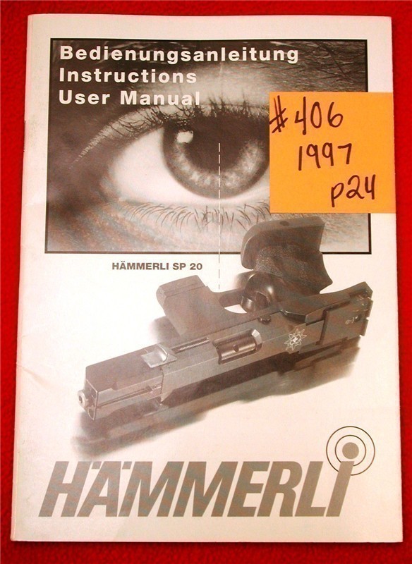 Orig Sig SA Hammerli Catalog 1997 24 pages SP20-img-0