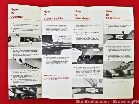 Orig Winchester Model 290 Owners Instruction Manual 1971-img-1