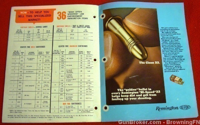 Orig Remington Price List 1969 Ammunition-img-8