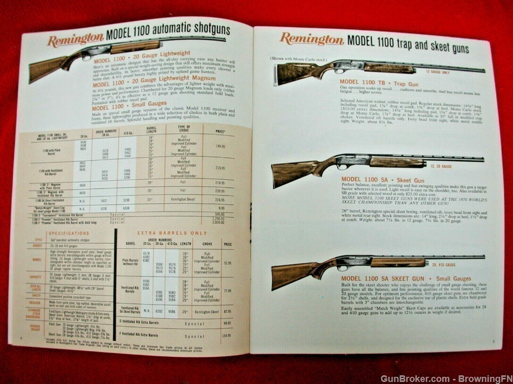 Orig Remington 1971 Catalog Model 1100 870 700 742 760 5mm Magnum 40X 592-img-9