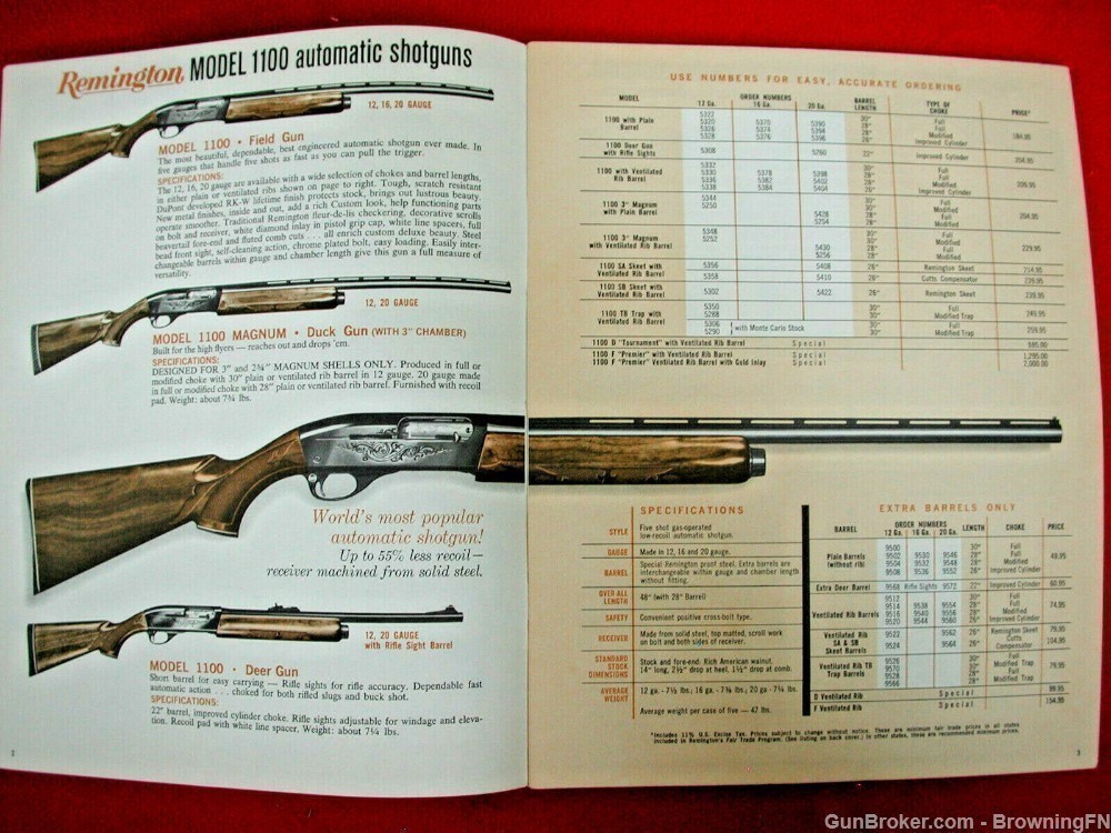 Orig Remington 1971 Catalog Model 1100 870 700 742 760 5mm Magnum 40X 592-img-5