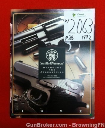 Orig S&W Handguns ALL Models Catalog 1992 Model 27 29 57 41 39 60 36 etc.-img-0