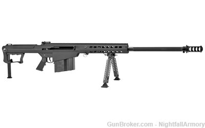 Barrett M107A1 29" .50BMG Rifle 50 18059 Black semi-auto & QDL suppressor !-img-0