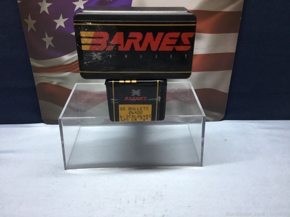 Barnes Bullets 6.5mm Caliber .264" 120 Grains "X" 50 Rnds.#26402-img-0