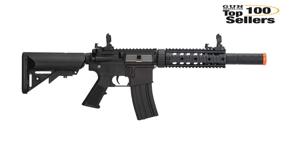 LANCER TACTICAL M4 SD GEN 2 Polymer Low FPS AEG Airsoft Rifle (LT-15BL-G2)-img-0