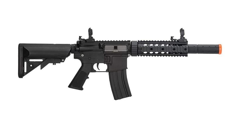 LANCER TACTICAL M4 SD GEN 2 Polymer Low FPS AEG Airsoft Rifle (LT-15BL-G2)-img-1