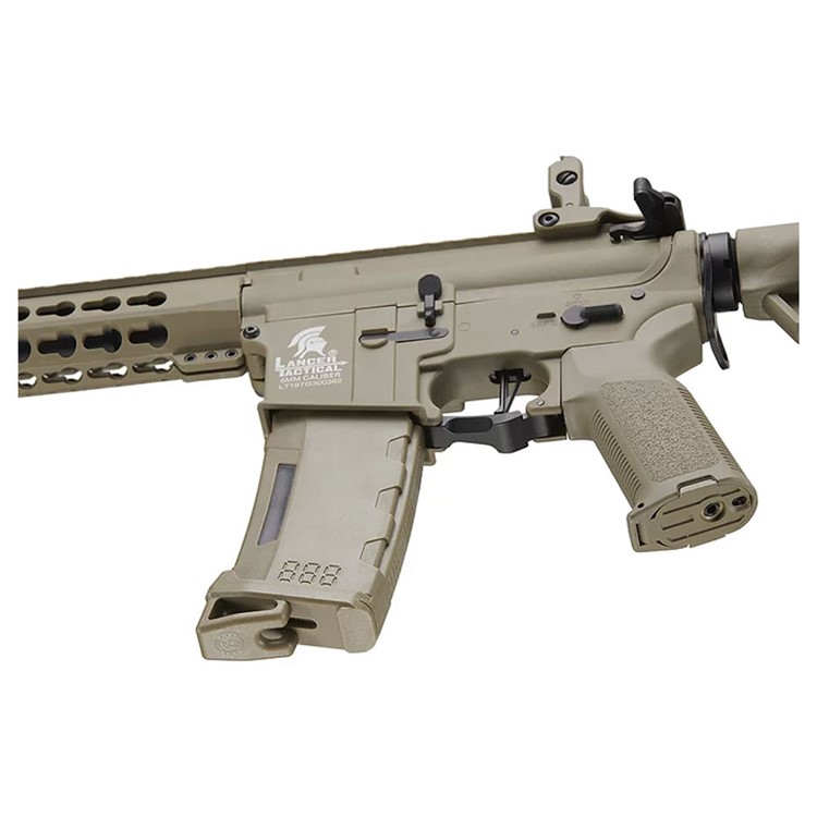 LANCER TACTICAL Gen3 10in Keymod Airsoft M4 Carbine Tan AEG Rifle LT-19T-G3-img-4