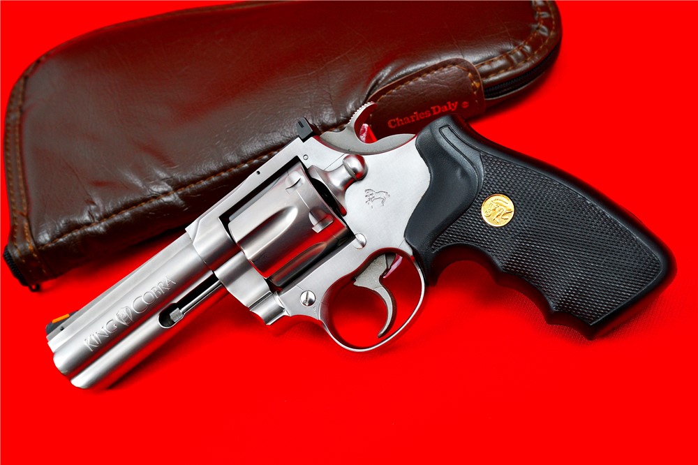 Awesome 1988 Colt King Cobra 4" .357 Magnum Stainless Snake Gun-img-0