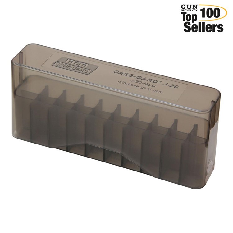 MTM Slip-Top WSM 45-70 to 30-30 20 Round Clear Smoke Ammo Box (J-20-MLD-41)-img-0