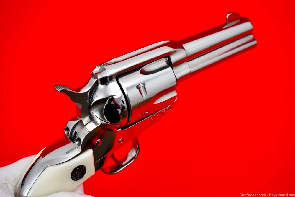 Scarce & Desired Ruger Vaquero 3 3/4" .45 Colt Polished Stainless-img-12