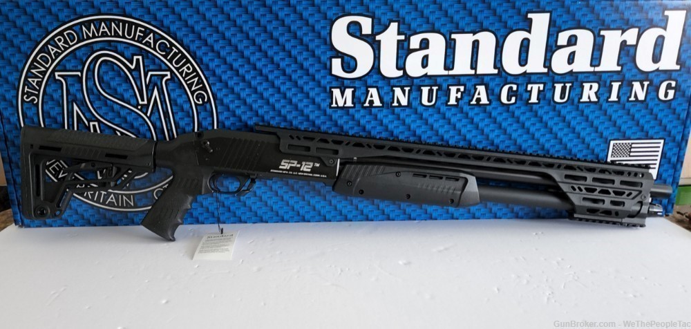 Standard Manufacturing SP-12 Pump 12Ga Shotgun Tactical 18.5" Barrel NEW IN-img-0