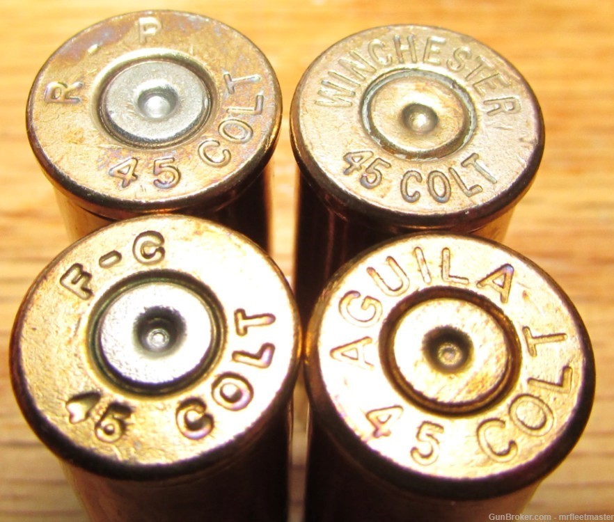 45 COLT (LC) BRASS 420 MIXED HEADSTAMP WITH NICKEL  24 CENTS EACH DELIVERED-img-1