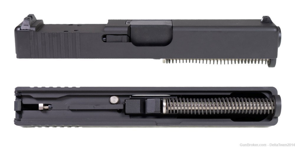 Glock 19 Gen 1-3 Compatible - 9mm Complete RMR Pistol Slide - Assembled-img-1
