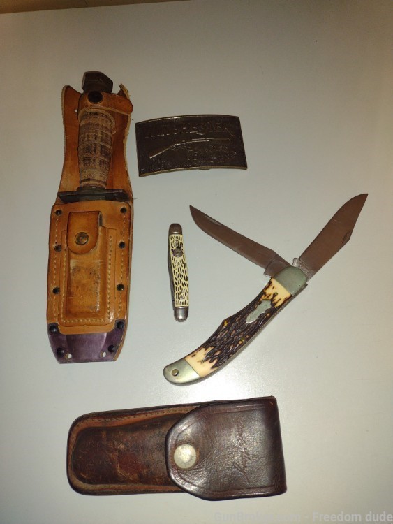  knifes fixed folding  John wick Colt Winchester Gerber Buck -img-9