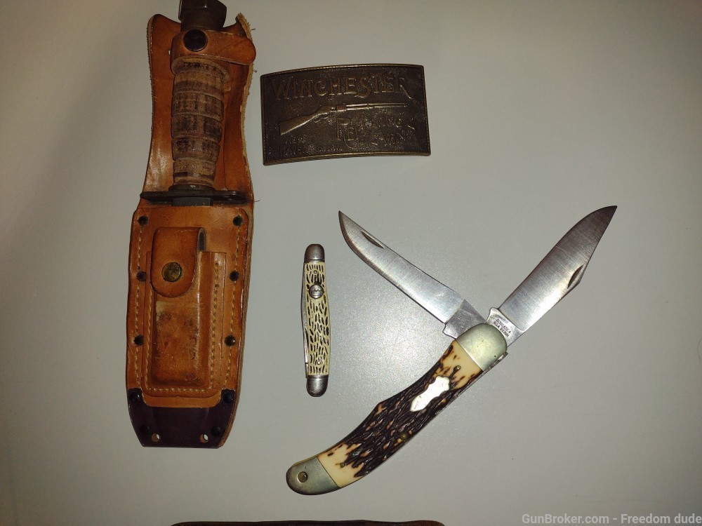  knifes fixed folding  John wick Colt Winchester Gerber Buck -img-8