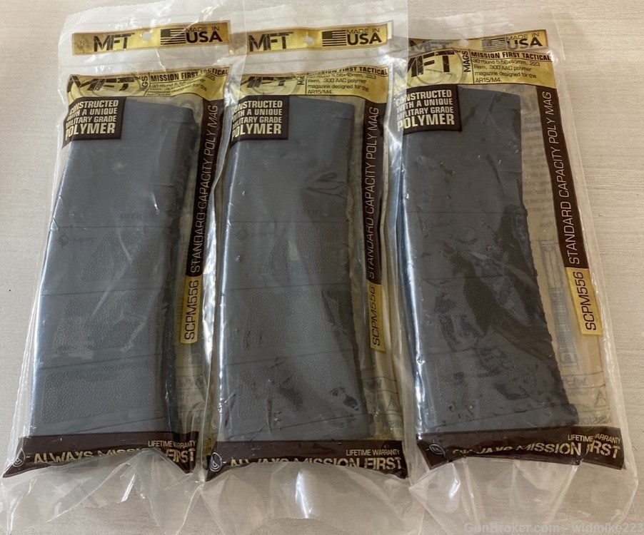(3) Mission First Tactical 30 round AR-15 Magazines-img-0