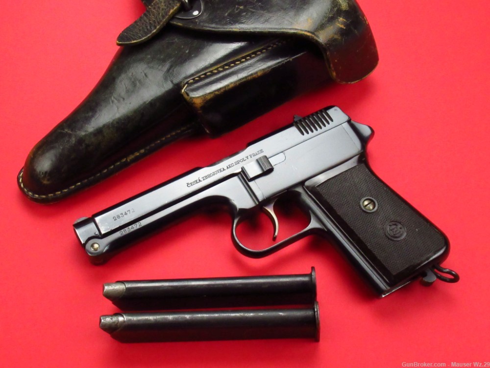 Excellent 1939 WWII CZ38 P39t  CZECH occupation pistol German issued-img-0