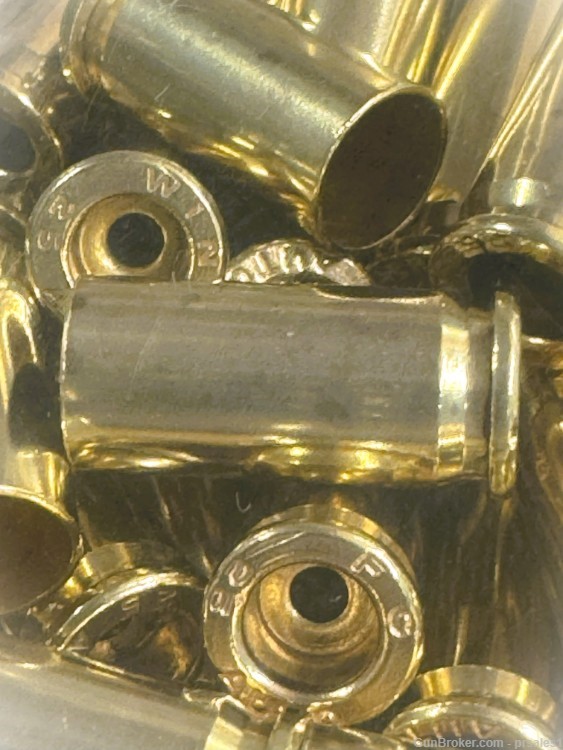 Lot of 250 deprimed and sized 25 ACP Brass Mixed Cases Very Clean-img-1