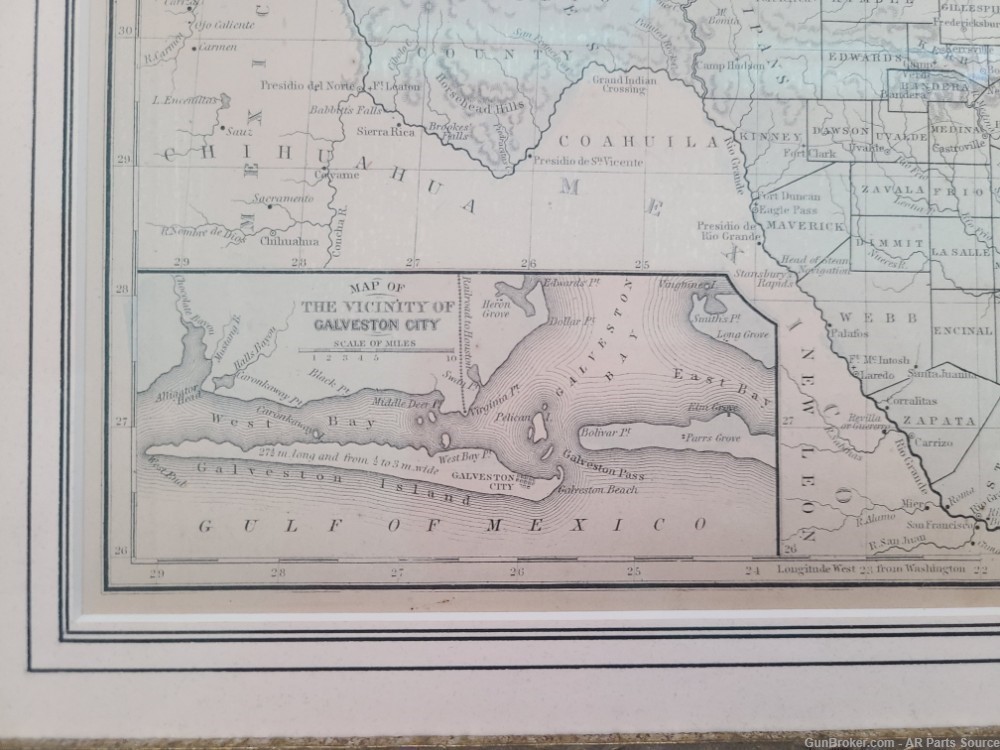 1869 map of Texas showing Indian Territory - ORIGINAL-img-3
