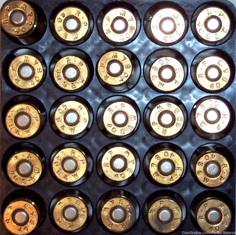 Remington UMC 40 S&W 180 Grain Metal Case 25 Rounds L40SW3 #23742-img-1