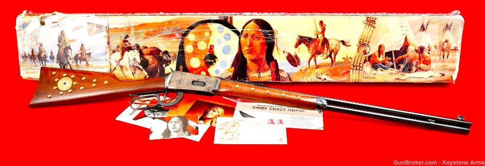 Ultra Rare Chief Crazy Horse Winchester 1894 .38-55 Commemorative NIB-img-9