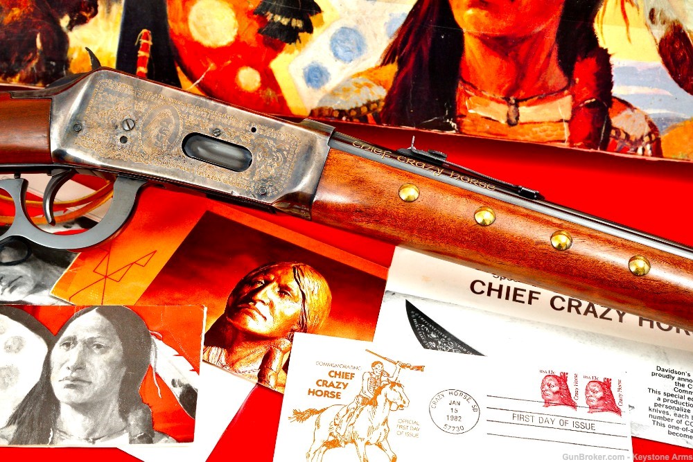 Ultra Rare Chief Crazy Horse Winchester 1894 .38-55 Commemorative NIB-img-10