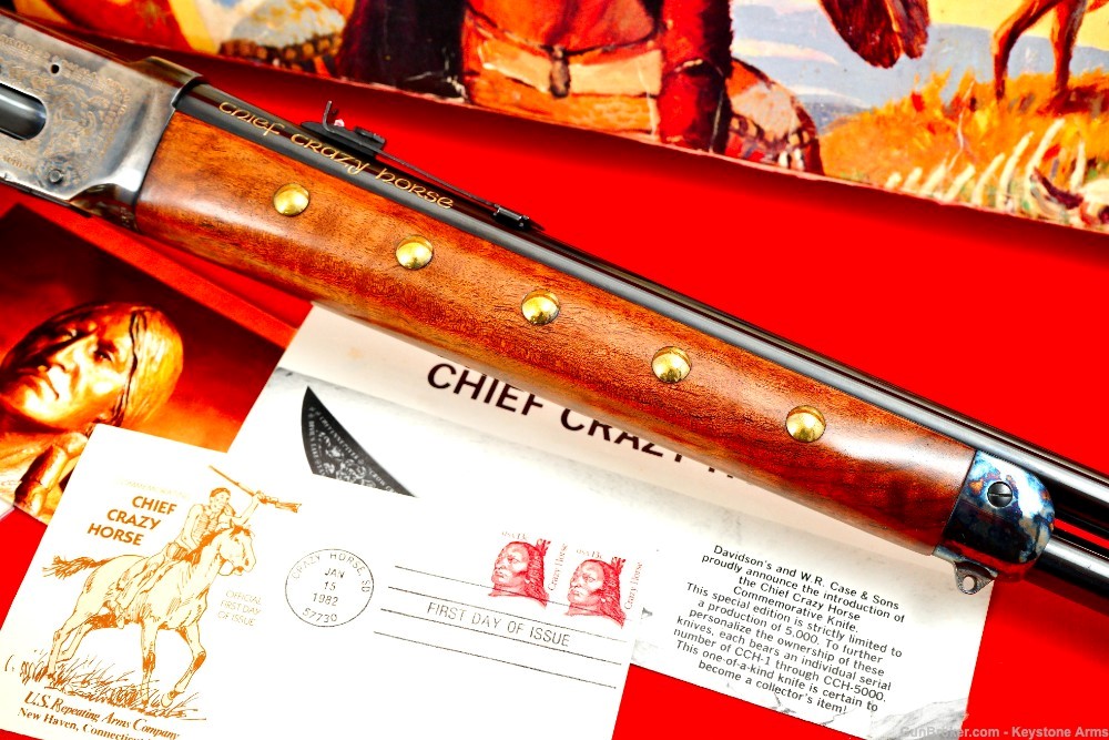 Ultra Rare Chief Crazy Horse Winchester 1894 .38-55 Commemorative NIB-img-12