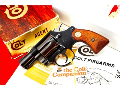 Gorgeous & Very Hard To Find 1977 Colt Agent 2" Polished Blue w/ Box ANIB
