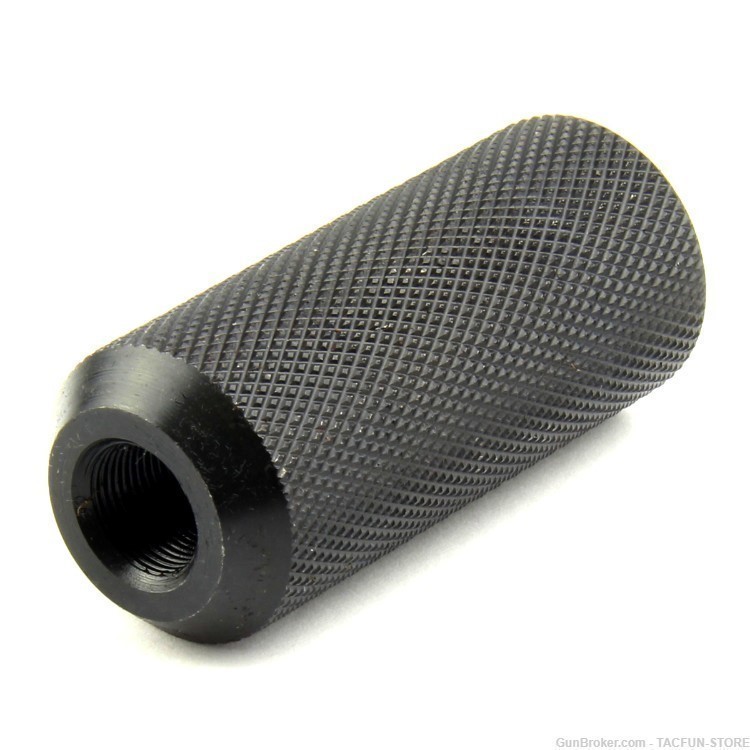 TACFUN Krinkov Style Steel Sound Muzzle Brake Forwarder 1/2x36 for 9mm-img-4