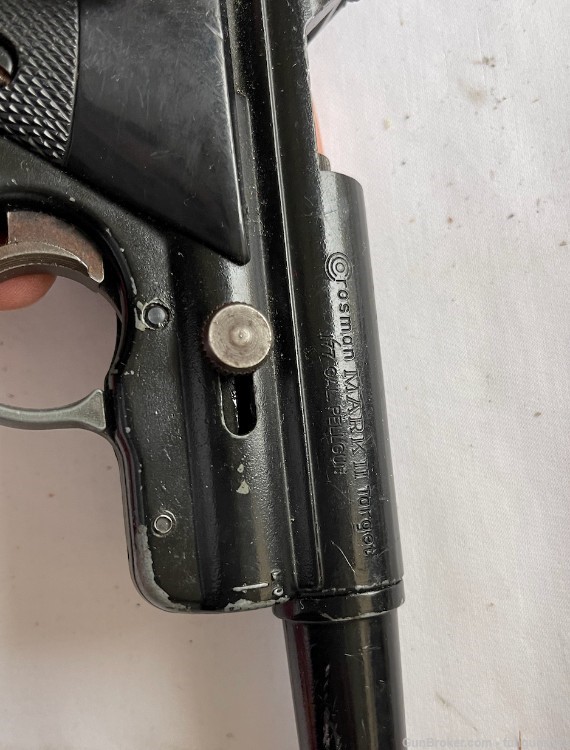 vintage c02 air Mk Crosman Mark 2 Target 177 pistol-img-5