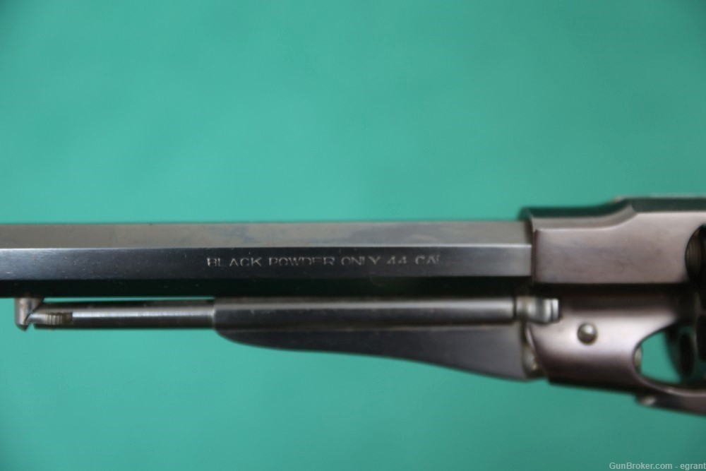 BP824 Pietta 1858 Remington cap & ball revolver in wood box  flask-img-8