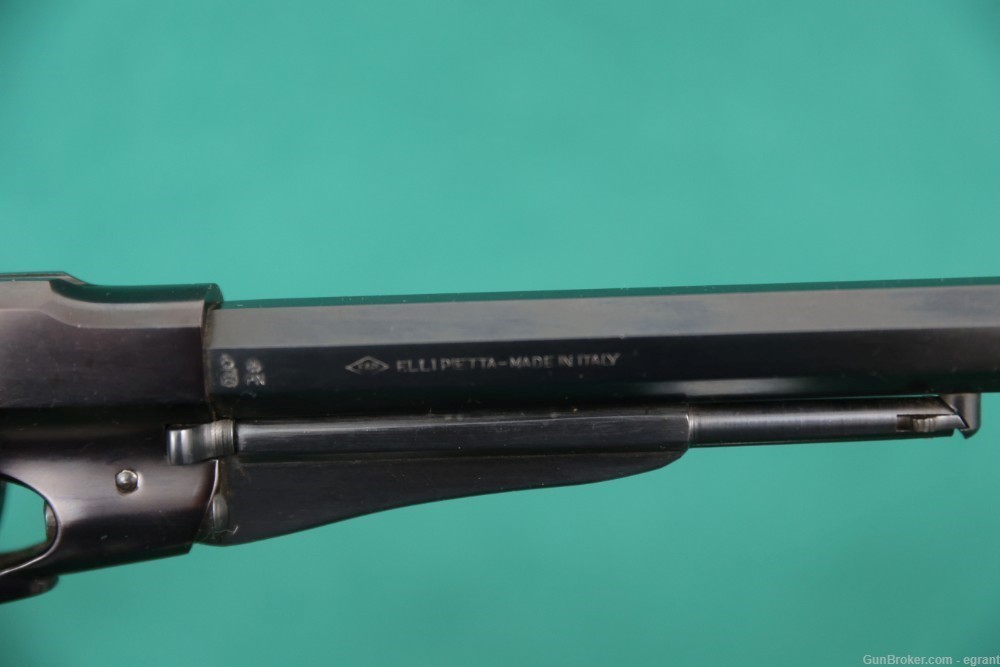 BP824 Pietta 1858 Remington cap & ball revolver in wood box  flask-img-7