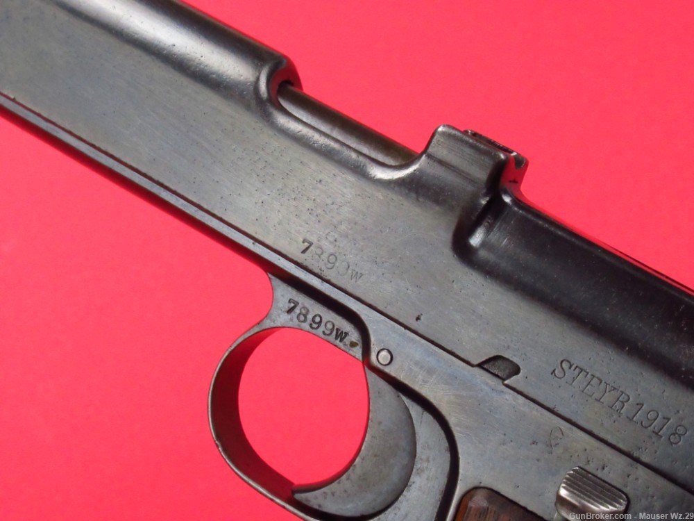 Desirable WWI 1918 Austro-Hungarian Steyr Hahn M1912 1912 9mm-img-7
