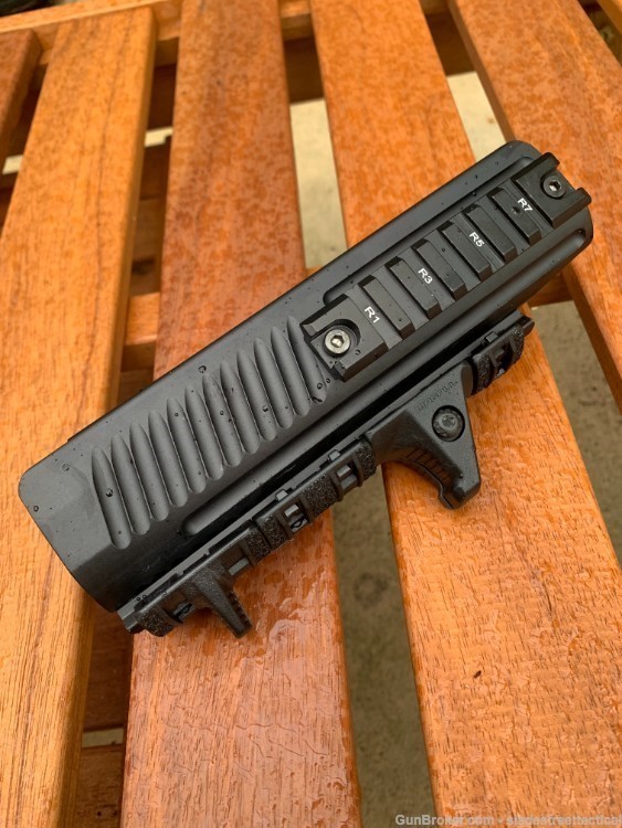 Aluminum BLUELINE PUMP Forend + Magpul HAND STOP  COVER Picatinny Rails -img-0