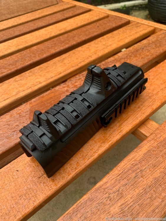 Aluminum BLUELINE PUMP Forend + Magpul HAND STOP  COVER Picatinny Rails -img-3
