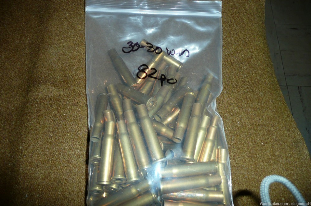 .30-30 Winchester once fired deprimed brass lot, 182pcs-img-0