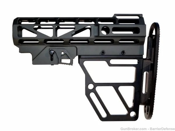 BLACK BarDef Skeletonized Aluminum Stock & Kit T6 6 Position AR-15-img-1